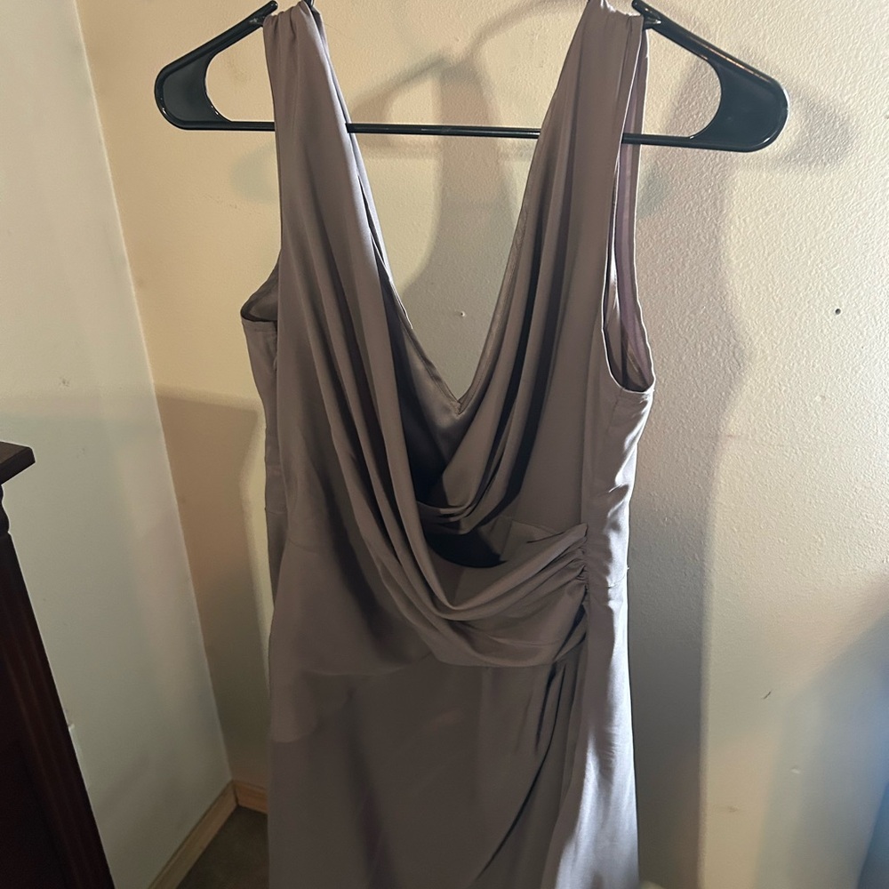 Anne Klein Backless Gray Dress
